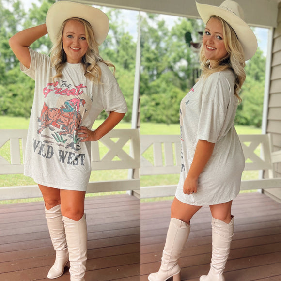 “Wild West” T-Shirt Dress