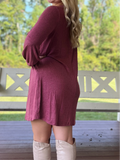 Raspberry Brushed Dress