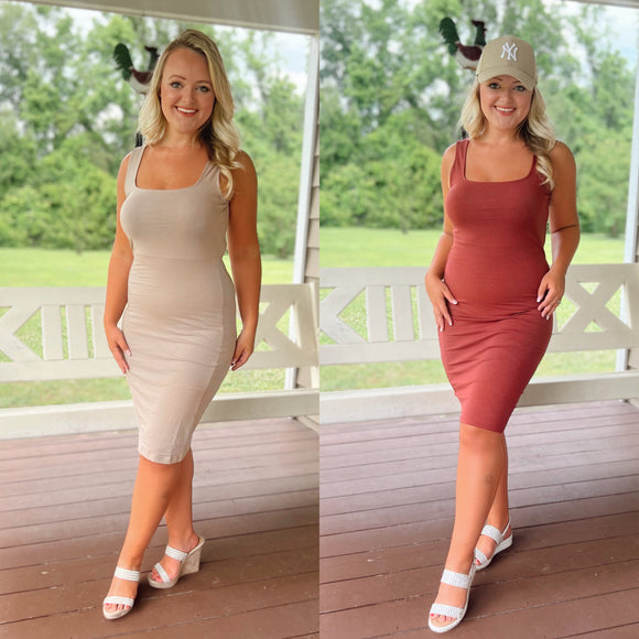 “Casual Class” fitted dress