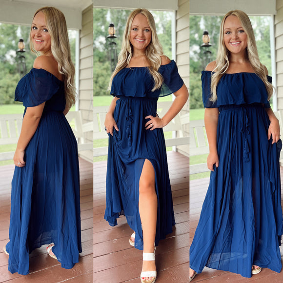 “Fancy In Summer” Navy Dress