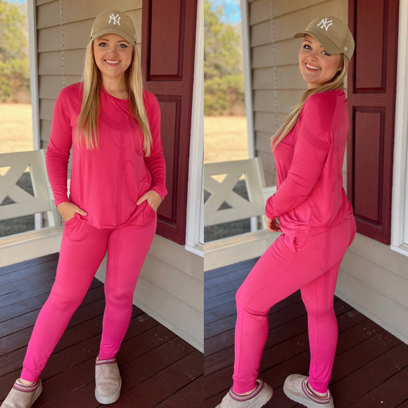 Casual 2-Piece Set (Pink)