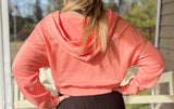 Bright Coral Cropped Jacket
