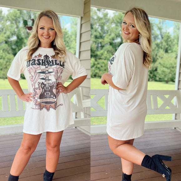 “Nashville” t-shirt dress