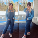 Cozy Fleece Overalls