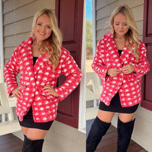 Legally Pink Checkered Coat