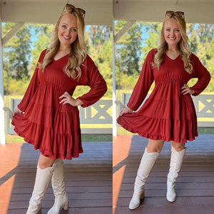 Rustic Tiered Dress