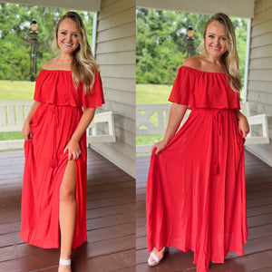 Our “Fancy In Summer” Red dress