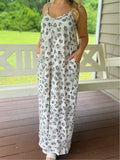 White Leopard Maxi Dress