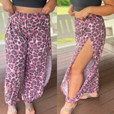 Pink Leopard Genie Pants