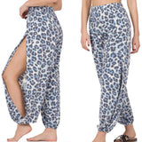 Blue Leopard Genie Pants