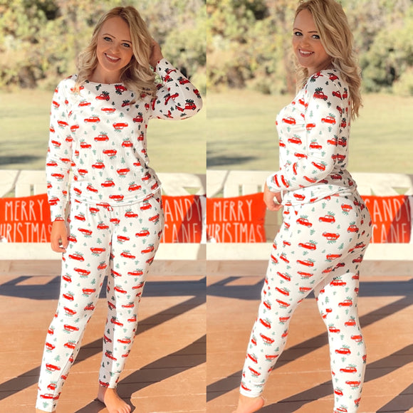 “Red Car Christmas” Pajamas