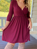 Burgundy Fall Dress