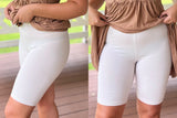 Ivory Biker Shorts