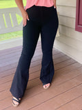 Black Highwaisted Flares