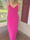 Magenta Pink Maxi Dress