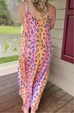 Purple Peach Leopard dress
