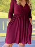 Burgundy Fall Dress